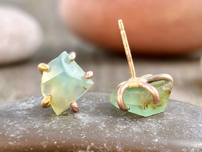 Peruvian Opal Gold Studs