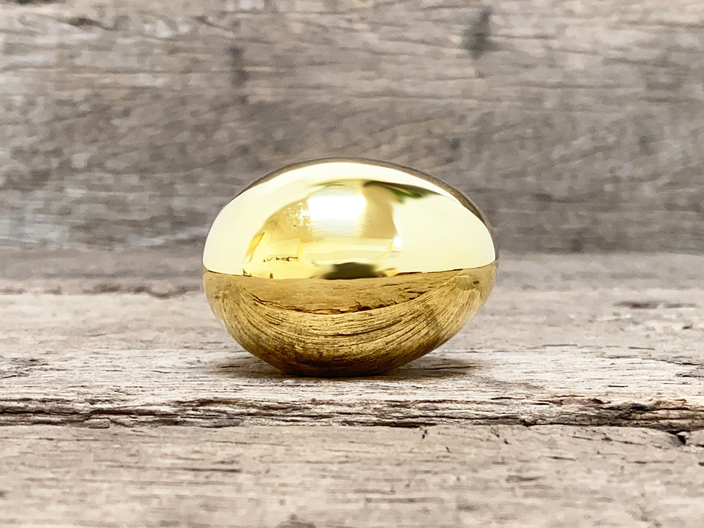 Brass Egg Paperweight