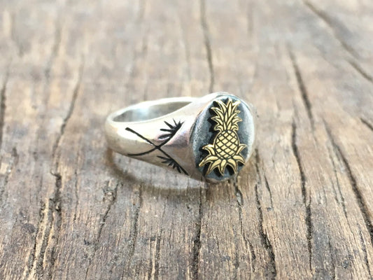 Pineapple Pinky Ring