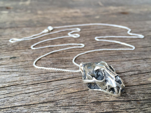 Buy Rabbit Skull Necklace With Black and Gold Chain Online in India - Etsy