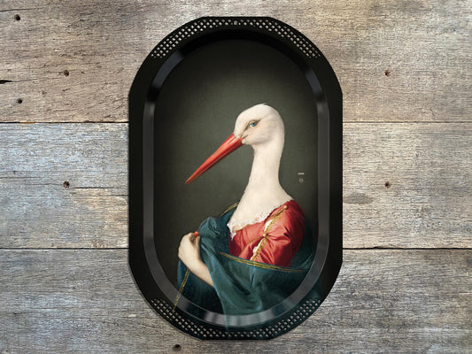 Portrait Platter Madame La Cigogne