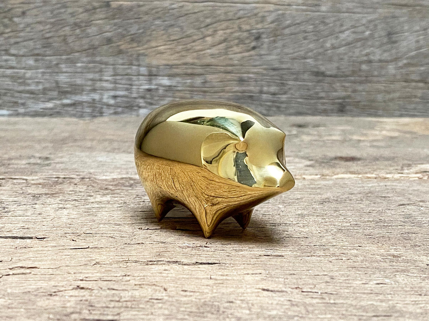 Brass Pig Paperweight