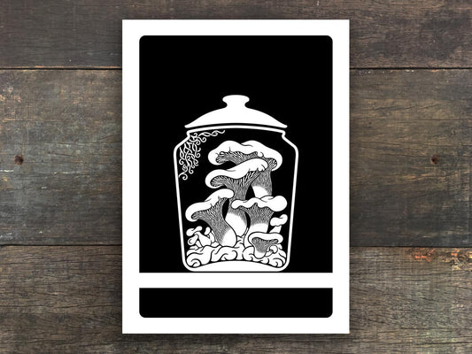 Mushroom Print, Oyster