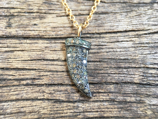 Pavé Tooth Pendant