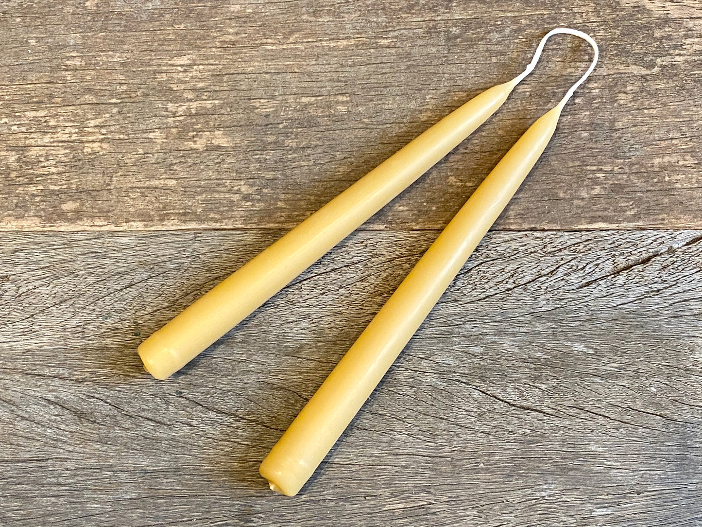 Beeswax Standard Candle Pair