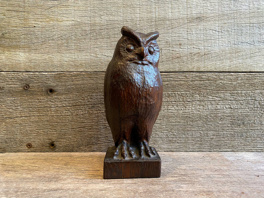 Little Carved Wooden Owl